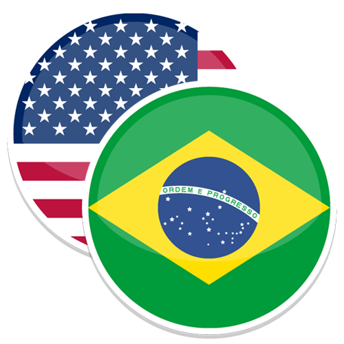 Bandeira Brasil - USA 